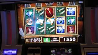 Clue Slot Machine Bonus-Big WIN!