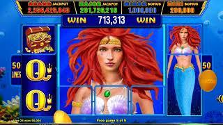 MAGIC PEARL Video Slot Casino Game with a RETRIGGERED FREE SPIN BONUS