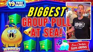 BIGGEST GROUP PULL AT SEA ⋆ Slots ⋆OVER 100 PLAYERS ⋆ Slots ⋆ BCSlots Cruise