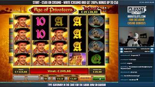 RECORD WIN!!! Age of Privateers Big win - Casino Games - Online slots - Huge Win