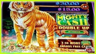 WIFE TRIES ONE MORE $100 | MIGHTY CASH DOUBLE UP SLOT MACHINE