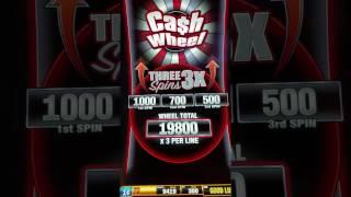 Cash Wheel Quick Hit Slot Machine Bonus BIG WIN !!!!  Max Bet