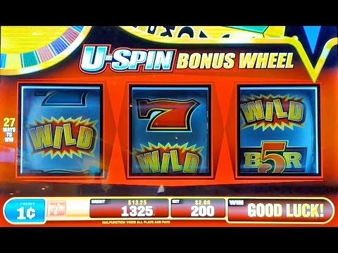 Hot Spin Slot Machine - 275X *HUGE WIN* U-Spin Bonus!