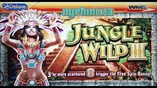 WMS Gaming - Jungle Wild III Slot Bonus ♣ NICE WIN ♣