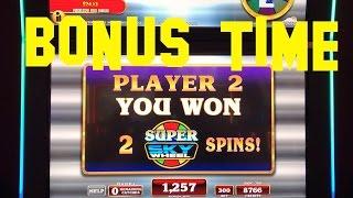 Money Rain Super Sky Wheel live play max bet with BONUS WHEEL SPIN IT Slot Machine