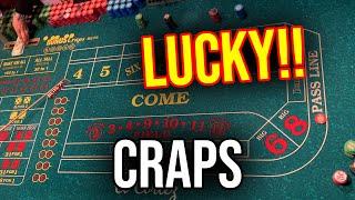 SUPER LUCKY CRAPS SESSION! $2000 BUY IN!!
