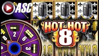 HOT HOT 8 BLACK KNIGHT AND MORE WMS/BALLY SLOT WINS! Slot Machine Bonus