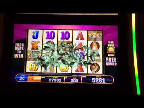 Mustang big bonus win 2cent slot machine