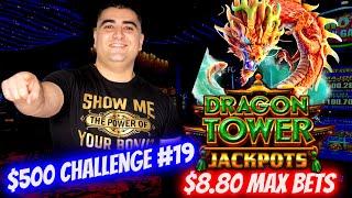 So Many GOOD FORTUNES On Dragon Tower Jackpots Slot ! $500 Challenge To Win At Casino EP-19