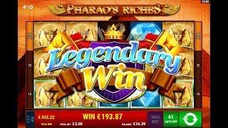 Pharao's Riches slot "Legendary Win" - Gamomat