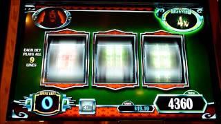 The Great and Powerful Wizard of Oz Slot Machine Bonus Win (queenslots)