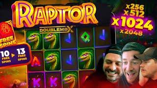 RAPTOR DOUBLEMAX!! ALL WINS AND GAMBLES!!