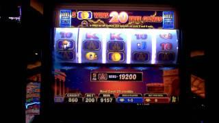Slot machine Pompeii Progressive line win at Parx Casino