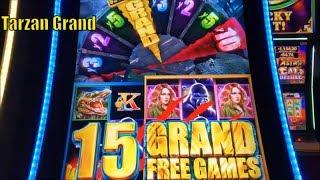 •SUPER BIG WIN•NEW ! Tarzan Grand Slot machine (Aristocrat)•Live play $3.00 Bet @San Manuel •彡