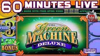 • 60 MINUTES LATE NIGHT LIVE • GREEN MACHINE DELUXE • NEW GAME! • HIGH LIMIT SLOT PLAY