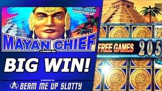 Mayan Chief Slot Bonus - Big Win, First Time Triggering 200+ Spins