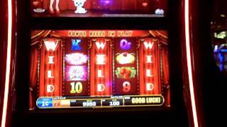 Slot machine bonus win on Betty Boop Love Meter at Bally's