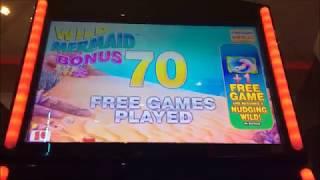 Wild Mermaid Slot Machine Bonus - So many retriggers!