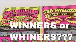 $30 Million Cash Extreme - TWO $10 Scratch Off Tickets!!