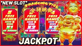 ⋆ Slots ⋆️NEW SLOT ⋆ Slots ⋆️Prancing Pigs Jin Ji Bao Xi HANDPAY JACKPOT HIGH LIMIT $35 Bonus Round 