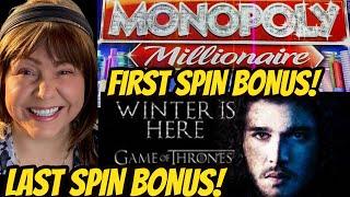 FIRST Spin Bonus & LAST Spin Big Win Bonus!