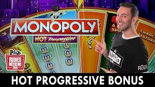 My BEST Monopoly Run on HOT PROPERTIES ⋆ Slots ⋆ $5k Slot Tournament at Plaza Casino at Rudies Weeke