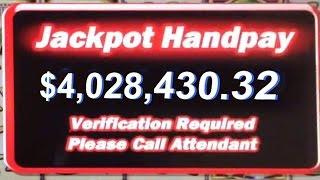 •4 Million Slot Win• Casino High Stakes Gambling Jackpot Handpay Aristocrat, Quick Hit | SiX Slot • 