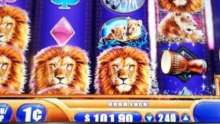 BBD#1 *Real life casino action* *$200 liveplay* *Max Bet* on King of Africa slot machine*