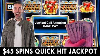 ⋆ Slots ⋆ Quick Hit Riches $45 Spins ⋆ Slots ⋆ Lining Up A Handpay!