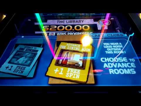 Clue Slot Machine - LIBRARY PROGRESSIVE WIN in the Bonus Round!