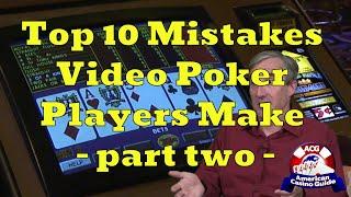Top 10 Mistakes Video Poker Players Make with Mike 