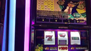 $100 Mr. Money Bags "LIVE HANDPAY JACKPOT  Red Screen Without A Cherry" VGT Slots Choctaw