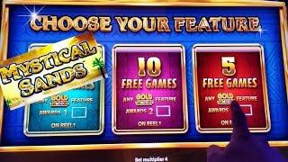 Mystical Sands Slot Machine Bonus Won | FIRST ATTEMPT | Live Slot Play