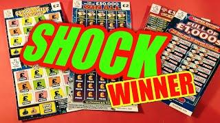 AMAZING GAME..."SHOCK"....WIN...CASHWORD..FULL OF £1,000...SUPER 7s..WIN ALL..CASH BOLT..£5,000 WEEK