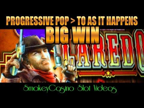 LAREDO Slot Machine Progressive and 2nd Super Big Win Surprise - WMS