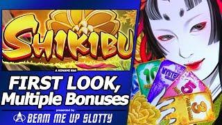 Shikibu Slot - First Look, Live Play and Free Spins Bonuses in New Konami game