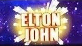 Elton John Slot Machine Bonus-Big Win-Live Play-WMS