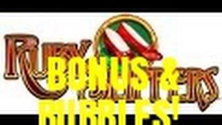 RUBY SLIPPERS SLOT MACHINE BONUS-LIVE PLAY-BUBBLES!