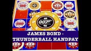 OO7 JAMES BOND •️THUNDERBALL HANDPAY •️ HIGH LIMIT $27 & $36 SPINS ONLY •️ SLOT MACHINE