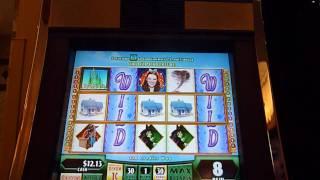 The Wizard of Oz Slot Machine Bonus Win (queenslots)