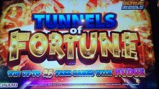 Konami - Tunnels of Fortune : 3 Bonuses on a $1.20 bet