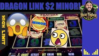 • RARE MINOR ORB on $2 DENOM! High Limit Dragon Link Happy and Prosperous Slot Jackpot Handpay