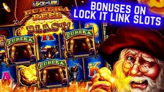 Max Bet Bonuses On High Limit LOCK IT LINK Eureka Blast & Cats Hats & More Bats Slots | SE-11| EP-26