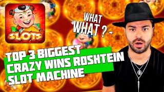 TOP 3 BIGGEST CRAZY WINS IN CASINO | ROSHTEIN | 88 FORTUNES SLOT MACHINE