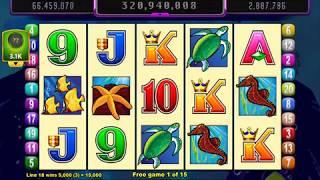 DOLPHIN TREASURE Video Slot Casino Game with a FREE SPIN BONUS
