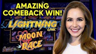 AMAZING COMEBACK! Moon Race Slot Machine! BONUSES!!