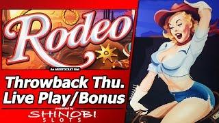 Rodeo Slot - TBT Live Play and Free Spins Bonus, Nickel denomination