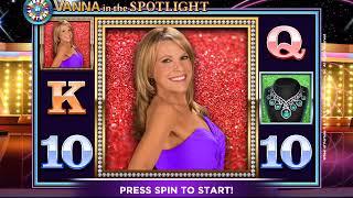 WHEEL OF FORTUNE VANNA IN THE SPOTLIGHT Video Slot Casino Game with a  FREE SPIN BONUS