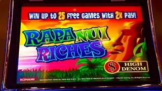 Rapa Nui Riches slot- Dollar denom- Big win!