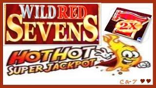 IGT $1 Wild Red Sevens & 5c HOT HOT Super Jackpots - Slot Machine Bonuses